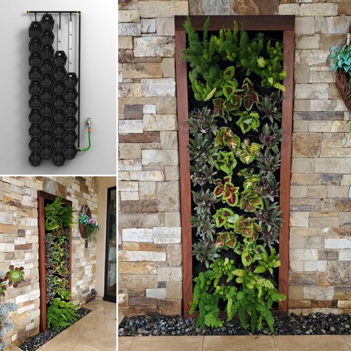 GrowUp Greenwall Kit - 2' Wide x 6' Tall, Non Recirculating