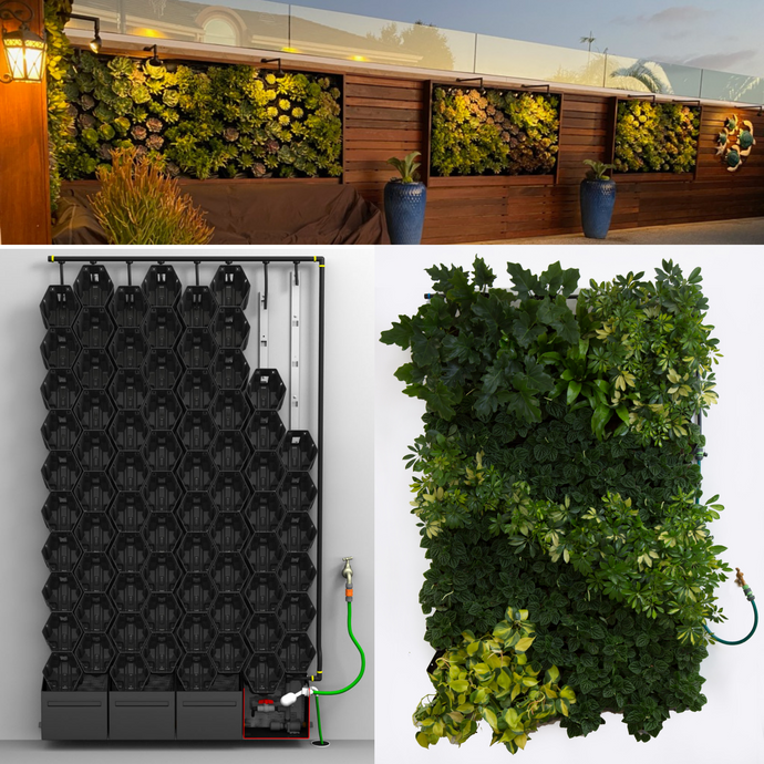 GrowUp Greenwall Kit - 4' Wide x 6' Tall, Non Recirculating